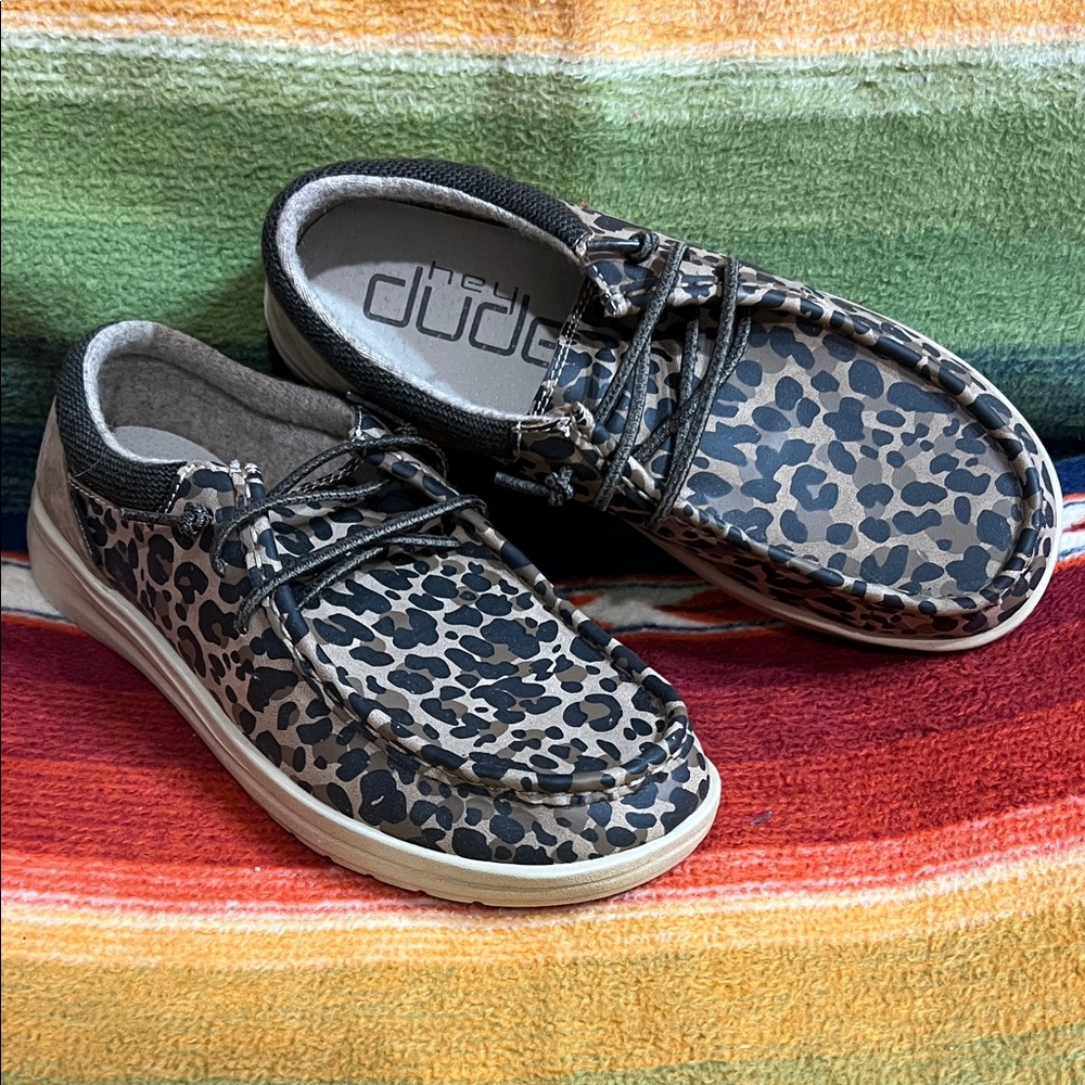 Hey Dude Leopard Print Women's Shoes